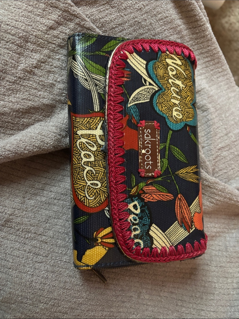 Sakroots Artist Circle Peace Trifold Wallet